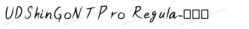 UDShinGoNTPro Regula字体转换